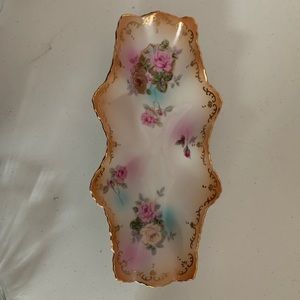 Royal Crown Chantilly Rose Oblong Dish 11" long